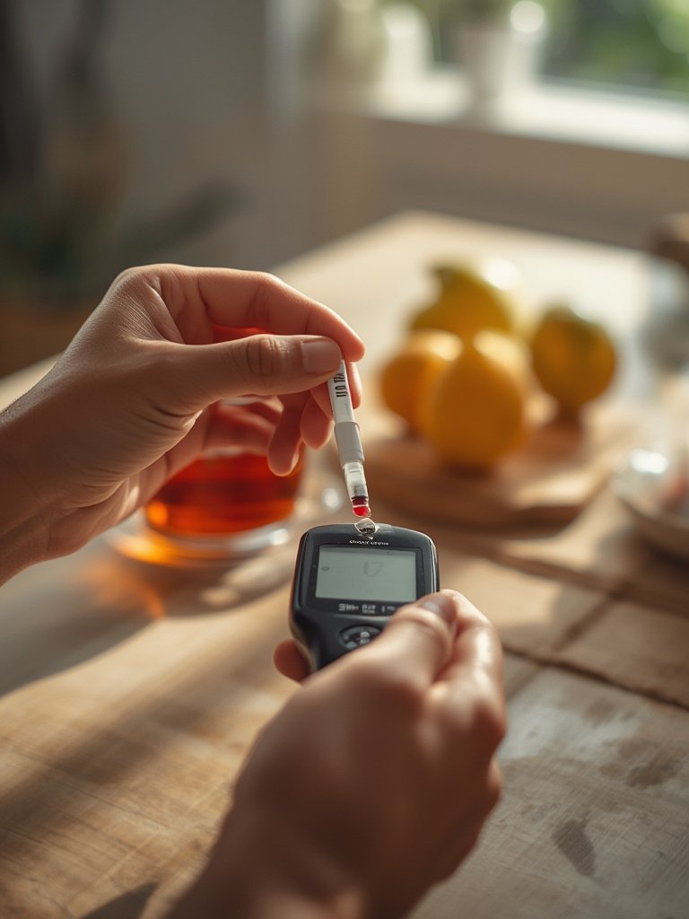 glucose strips in action