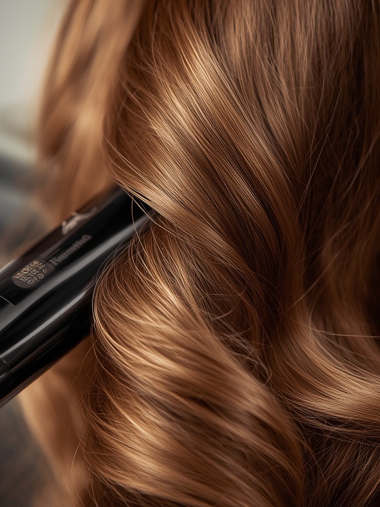 automatic curler in action