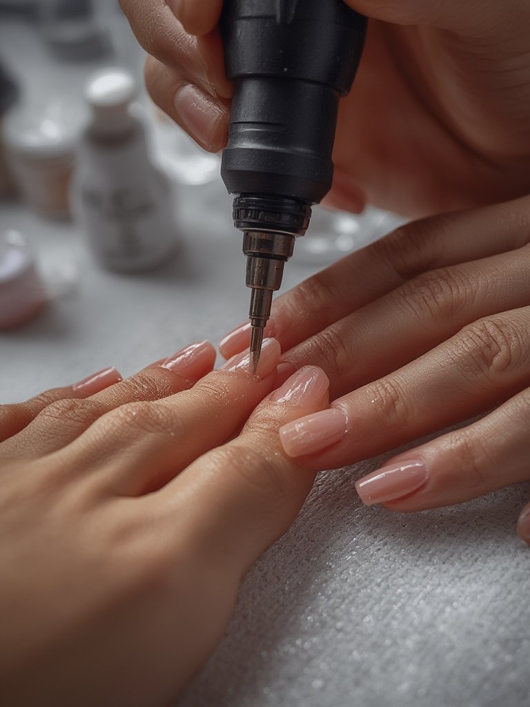 nail drill in action