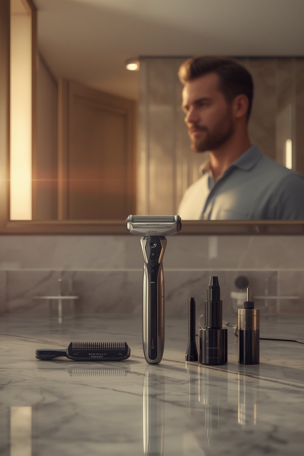 beard razor product view